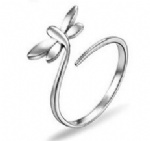 925 Sterling Silver Adjustable Womens Ring