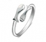 925 Sterling Silver Adjustable Womens Ring