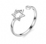 925 Sterling Silver Adjustable Womens Ring