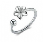 925 Sterling Silver Adjustable Womens Ring