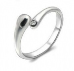 925 Sterling Silver Adjustable Womens Ring