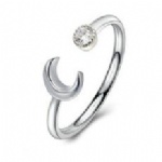 925 Sterling Silver Adjustable Womens Ring