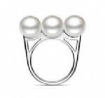 925 Sterling Silver Womens Pearl Ring