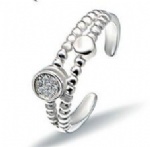 925 Sterling Silver Adjustable Womens Ring