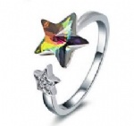 925 Sterling Silver Adjustable Womens Ring