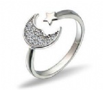 925 Sterling Silver Adjustable Womens Ring