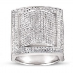 Hip Hop Sterling Silver Ring Bling Jewelry