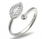 925 Sterling Silver Adjustable Womens Ring