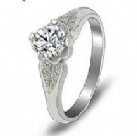 925 Sterling Silver CZ Ring