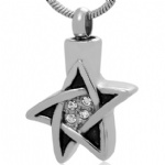 Stainless Steel Urn Cremation Pendant Memorial Jewelry