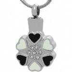 Stainless Steel Urn Cremation Pendant Memorial Jewelry