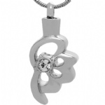 Stainless Steel Urn Cremation Pendant Memorial Jewelry