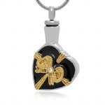 Stainless Steel Urn Cremation Pendant Memorial Jewelry