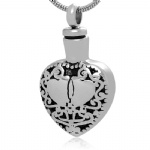 Stainless Steel Urn Cremation Pendant Memorial Jewelry
