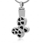 Stainless Steel Urn Cremation Pendant Memorial Jewelry