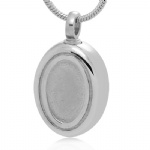 Stainless Steel Urn Cremation Pendant Memorial Jewelry