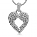 Stainless Steel Urn Cremation Pendant Memorial Jewelry