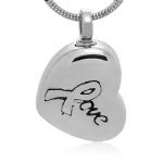 Stainless Steel Urn Cremation Pendant Memorial Jewelry