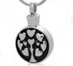 Stainless Steel Urn Cremation Pendant Memorial Jewelry