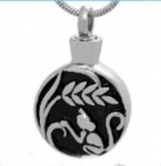 Stainless Steel Urn Cremation Pendant Memorial Jewelry