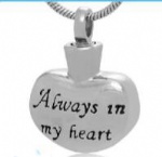 Stainless Steel Urn Cremation Pendant Memorial Jewelry