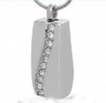 Stainless Steel Urn Cremation Pendant Memorial Jewelry
