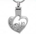 Stainless Steel Urn Cremation Pendant Memorial Jewelry