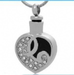 Stainless Steel Urn Cremation Pendant Memorial Jewelry