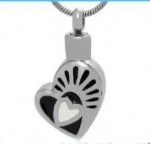 Stainless Steel Urn Cremation Pendant Memorial Jewelry