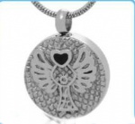 Stainless Steel Urn Cremation Pendant Memorial Jewelry