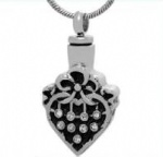 Stainless Steel Urn Cremation Pendant Memorial Jewelry