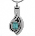 Stainless Steel Urn Cremation Pendant Memorial Jewelry