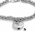 Stainless Steel Urn Cremation Bracelet Memorial Jewelry