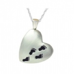 Stainless Steel Urn Cremation Pendant Memorial Jewelry