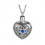 Stainless Steel Urn Cremation Pendant Memorial Jewelry