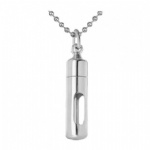 Stainless Steel Urn Cremation Pendant Memorial Jewelry