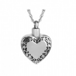 Stainless Steel Urn Cremation Pendant Memorial Jewelry