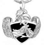 Stainless Steel Urn Cremation Pendant Memorial Jewelry