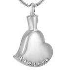 Stainless Steel Urn Cremation Pendant Memorial Jewelry