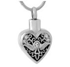 Stainless Steel Urn Cremation Pendant Memorial Jewelry