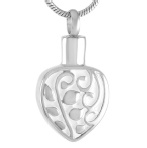 Stainless Steel Urn Cremation Pendant Memorial Jewelry
