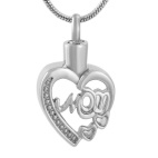 Stainless Steel Urn Cremation Pendant Memorial Jewelry