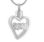 Stainless Steel Urn Cremation Pendant Memorial Jewelry
