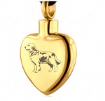 Stainless Steel Urn Cremation Pendant Memorial Jewelry