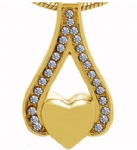 Stainless Steel Urn Cremation Pendant Memorial Jewelry