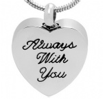 Stainless Steel Urn Cremation Pendant Memorial Jewelry