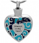 Stainless Steel Urn Cremation Pendant Memorial Jewelry