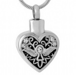 Stainless Steel Urn Cremation Pendant Memorial Jewelry