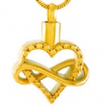 Stainless Steel Urn Cremation Pendant Memorial Jewelry