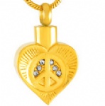 Stainless Steel Urn Cremation Pendant Memorial Jewelry